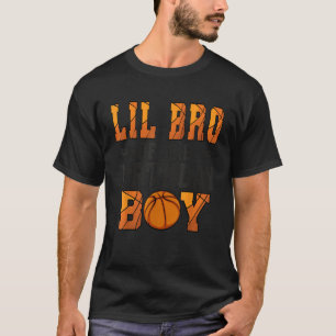 Camiseta Irmãozinho do menino do aniversário Irmão de basqu