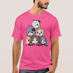 Camiseta Irmãs da Espada do Dragão Kawaii Chibi Taiko Yok