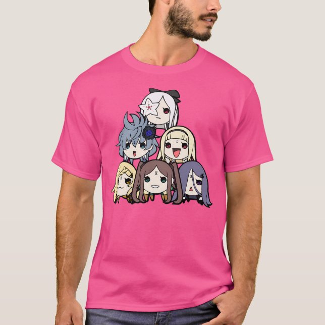 Camiseta Irmãs da Espada do Dragão Kawaii Chibi Taiko Yok (Frente)