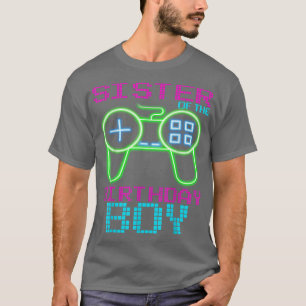Camiseta Irmãs dos Boys de Aniversário que combinam com o v