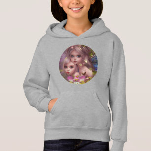 Camiseta Irmãs Fadas entre Flores na Floresta