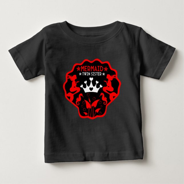 Camiseta Irmãs Gêmeas Sereias (Frente)