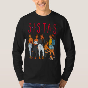 Camiseta Irmãs Magia Menina Negra Diversão Melanina Mulhere