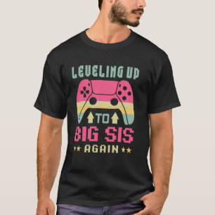 Camiseta Irmãs Mais Velhas Engraçadas  Nivel Cute de Irmã M
