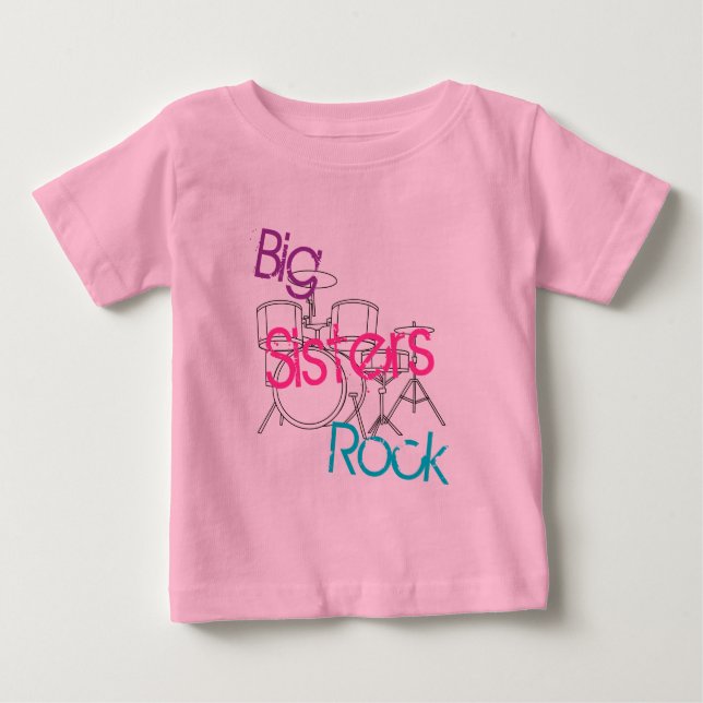 Camiseta Irmãs Mais Velhas Rock (Frente)