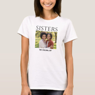 Camiseta Irmãs Personalizadas Originais BFF Clássicas Caps