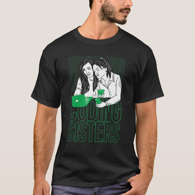 Camiseta Irmãs Programadoras Engenheira de Software Desenvo (Frente)