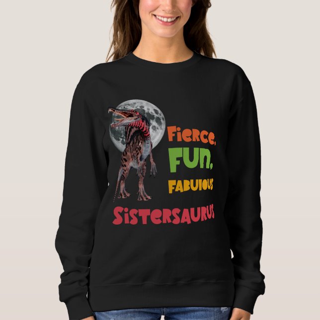 Camiseta Irmãs Saurus Esquadrão de Dinossauros Irmãs Combin (Frente)