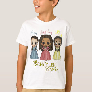 Camiseta Irmãs Schuyler - Arte Kawaii por Mary Layton