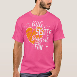 Camiseta Irmãzinha de Basquete Maior Fã Cute Basquetebol