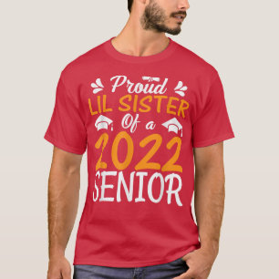Camiseta Irmãzinha Orgulhosa De Um Graduado Da Turma De 202