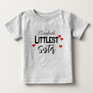 Camiseta Irmãzinha Personalizada Fofa