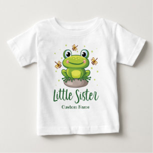 Camiseta Irmãzinha Sapo Verde Nome Personalizado