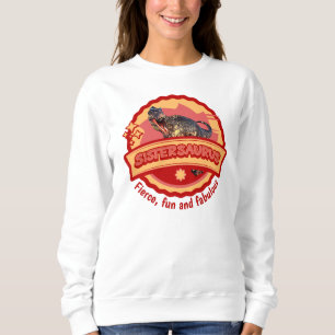 Camiseta Irmãzinhas Lindas Dinossauro Garota Irmã Design Di