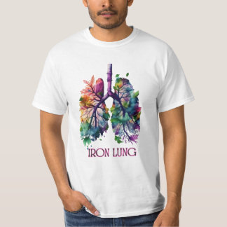 Camiseta Iron Lung Art – Artistic Lung Illustration with Fl