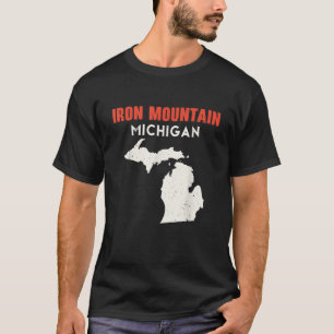 Camiseta Iron Mountain Michigan EUA State America Viagem Mi