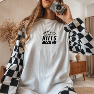 Camiseta Ironia da Menina da Bike montanha preta