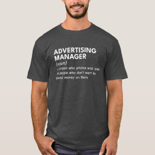 Camiseta Ironia do Gerenciador de marketing