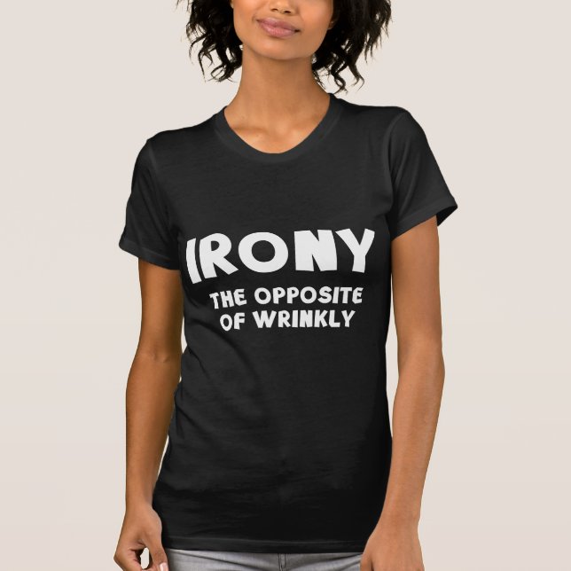 Camiseta IRONIA o oposto de enrugado (Frente)