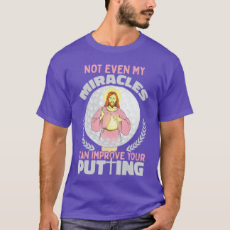 Camiseta Ironic Jesus Golf Player Saying Golfer Golf Golfin