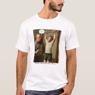 Camiseta Ironicamente, o jovem Charles Darwin não passa na 
