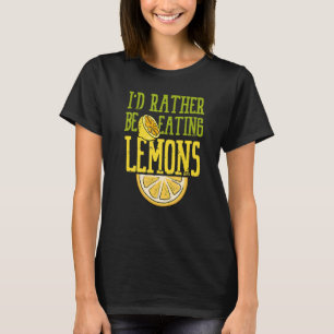 Camiseta Irônico Dizendo Comer Limões Limonada Frutas De Ve