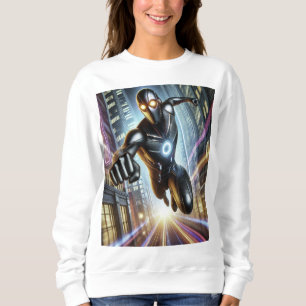 Camiseta Ironman Futurist City Rush Hoodie - Neon Hero Co