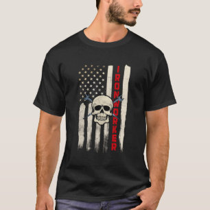 Camiseta Ironworker Shirts Dão Bandeira Americana Patriótic