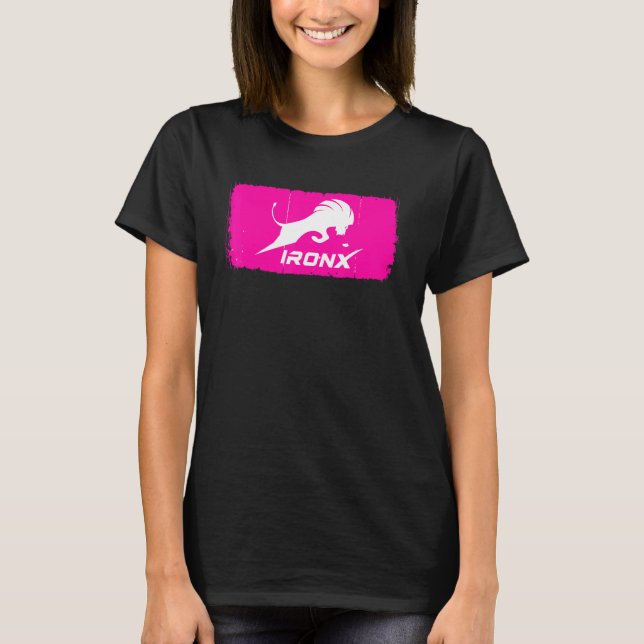 Camiseta Ironx Ajustado Na Caixa Fuchsia (Frente)