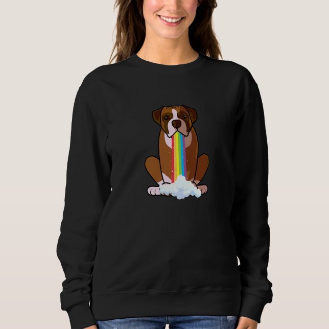 Camiseta Irradie Positividade Arco-Íris Cachorro  Boxer Mãe (Frente)
