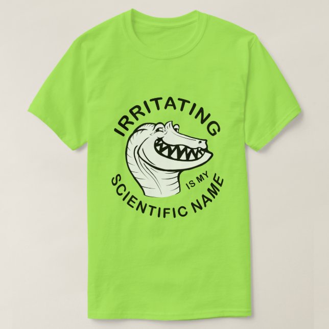 Camiseta Irritator Trollface (texto) (Frente do Design)