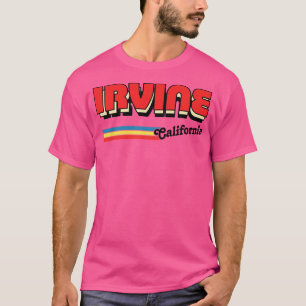 Camiseta Irvine California Retro Typografia Design