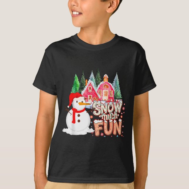 Camiseta Is Snow Much Fun Winter Christmas Teacher Holiday  (Frente)
