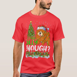 Camiseta Is This Jolly Enough Santa Chow Chow Dog Christmas