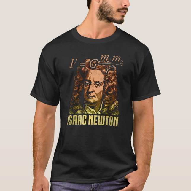 Camiseta Isaac Newton Gravitation Physicist Physics Science (Frente)