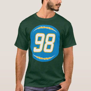 Camiseta Isaac Rochell Número 98 Jersey Los Angeles Charger