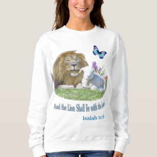 Camiseta Isaiah 11: 6 Leão e Lamb  