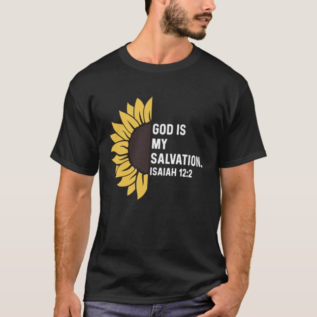 Camiseta Isaiah 122 12 2 God Jesus Religious Quote Christia (Frente)