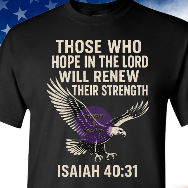 Camiseta Isaiah 40:31 - Christian (Criador carregado)