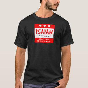 Camiseta Isaiah É Meu Nome Personalizado De Apelido Persona