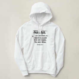 Camiseta Isaías 43:1 Não tema Eu Redimi Texto Preto