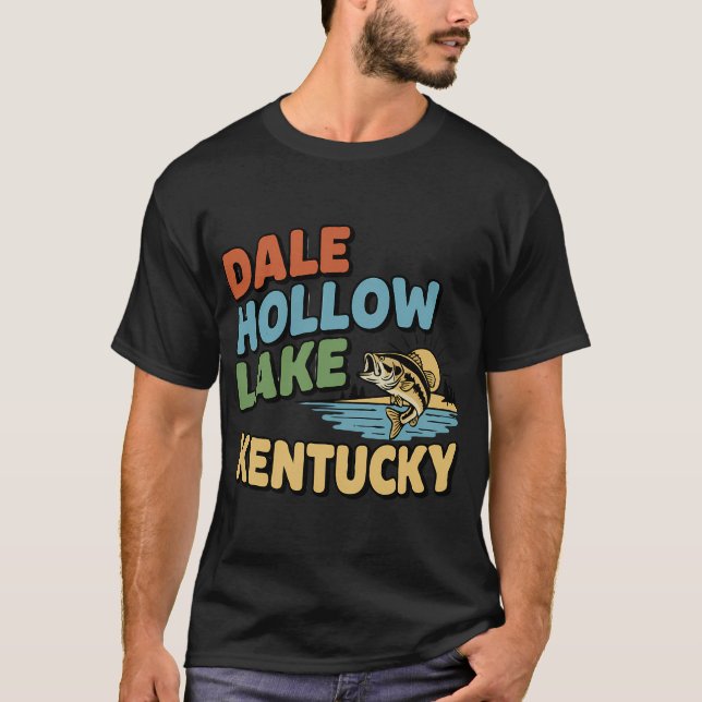 Camiseta Isca de pesca com design da bandeira americana  (Frente)