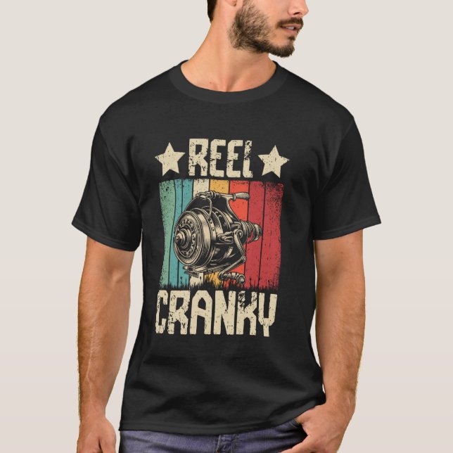 Camiseta Isca de pesca Crankbait Presente Cranky para pesca (Frente)