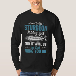 Camiseta Isca de pesca de espeto de esturjão para pescador
