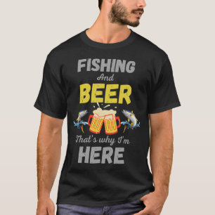 Camiseta Isca de Pesca Mantendo-o Reel Bandeira do Pescador