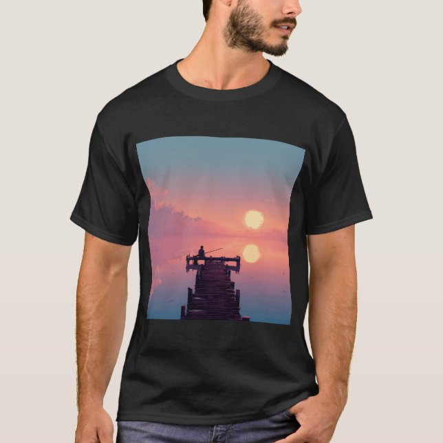 Camiseta Isca de Pesca Vintage (Frente)