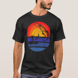 Camiseta Isca de Pesca Vintage Anjo Pescador Fishi Retro