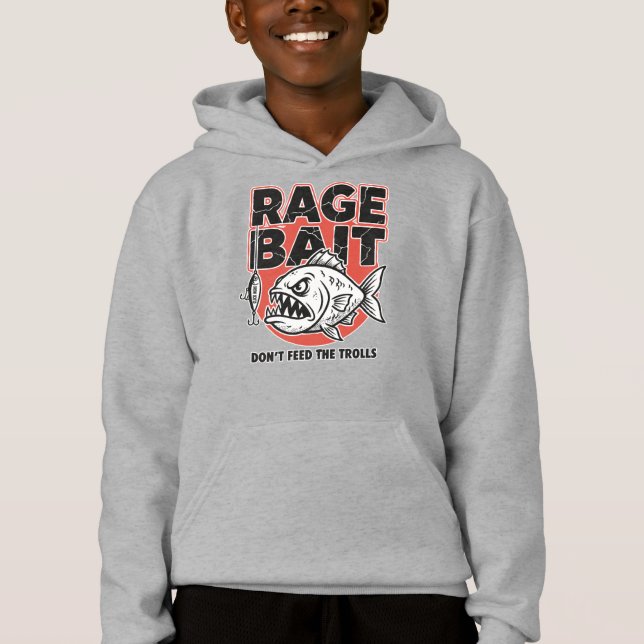 Camiseta Isca de Raiva, Não Alimente os Trolls (Frente)