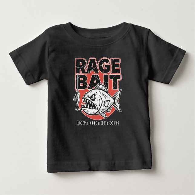 Camiseta Isca de Raiva, Não Alimente os Trolls (Frente)