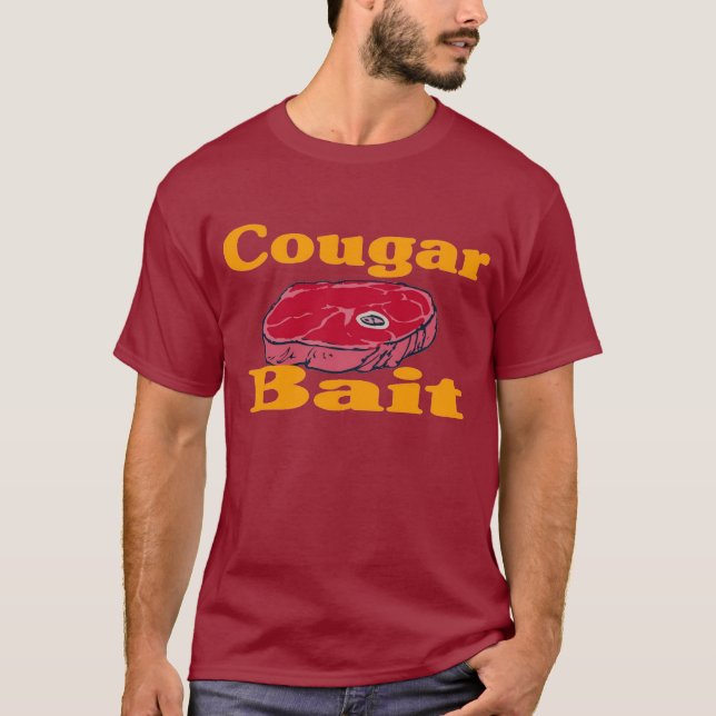 Camiseta Isca do puma - marrom (parte dianteira & parte (Frente)